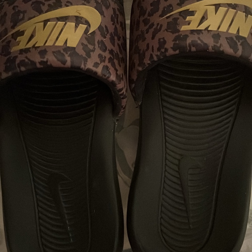 Nike Leopard Print Slides